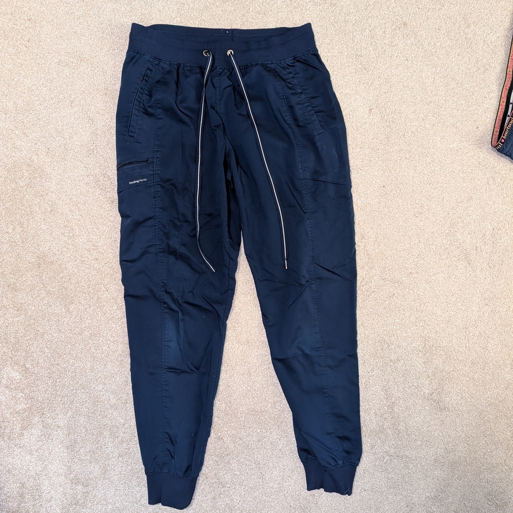 Healing Hands Women's Jogger Scrub Pant Navy
